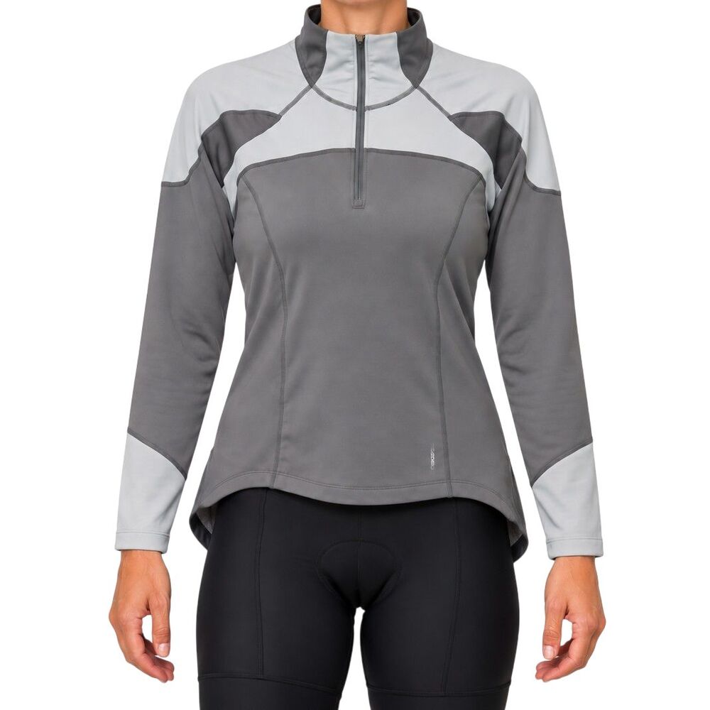 Cannondale 1/4 Zip Mid-Layer Cycling Top Womens XL Long Sleeve Performance Shirt